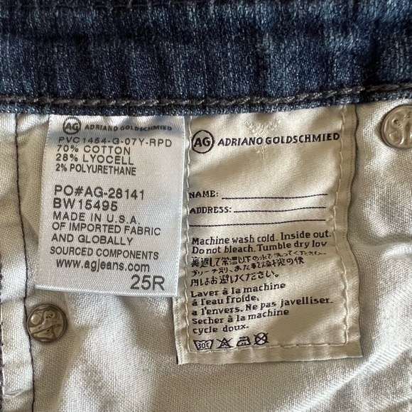 AG Adriano Goldschmied Jeans “The Beau”   Size 25R - Picture 7 of 7